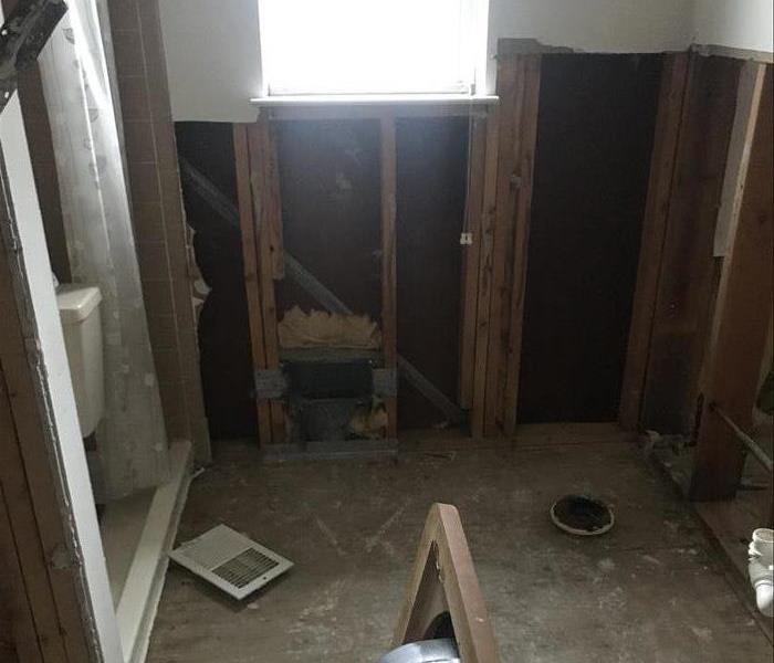 Master bathroom after water loss